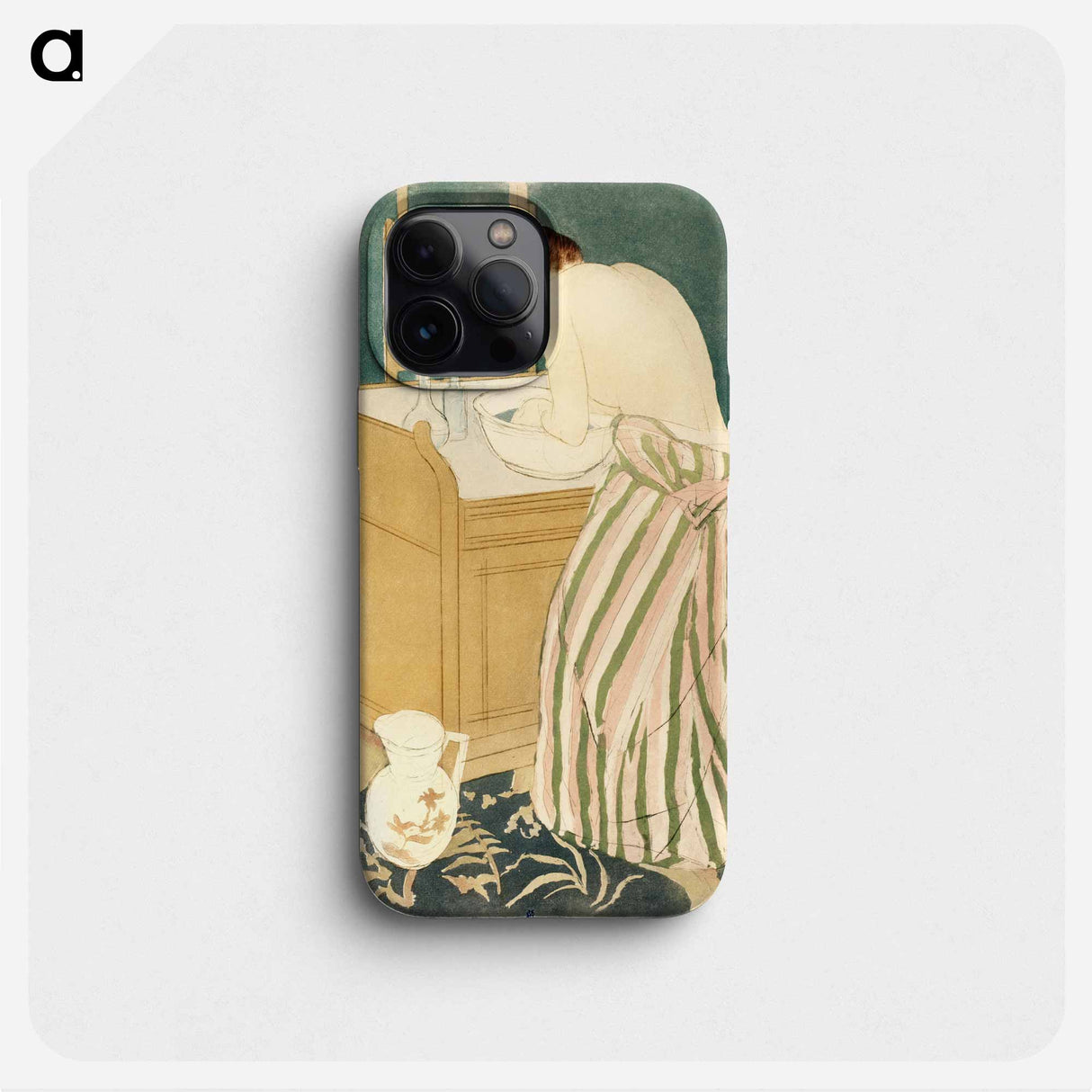 Woman Bathing - Mary Cassatt Phone Case.