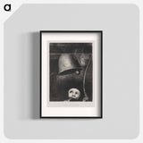 A Edgar Poe (Un masque sonne le glas funebre) - オディロン ルドン Poster.