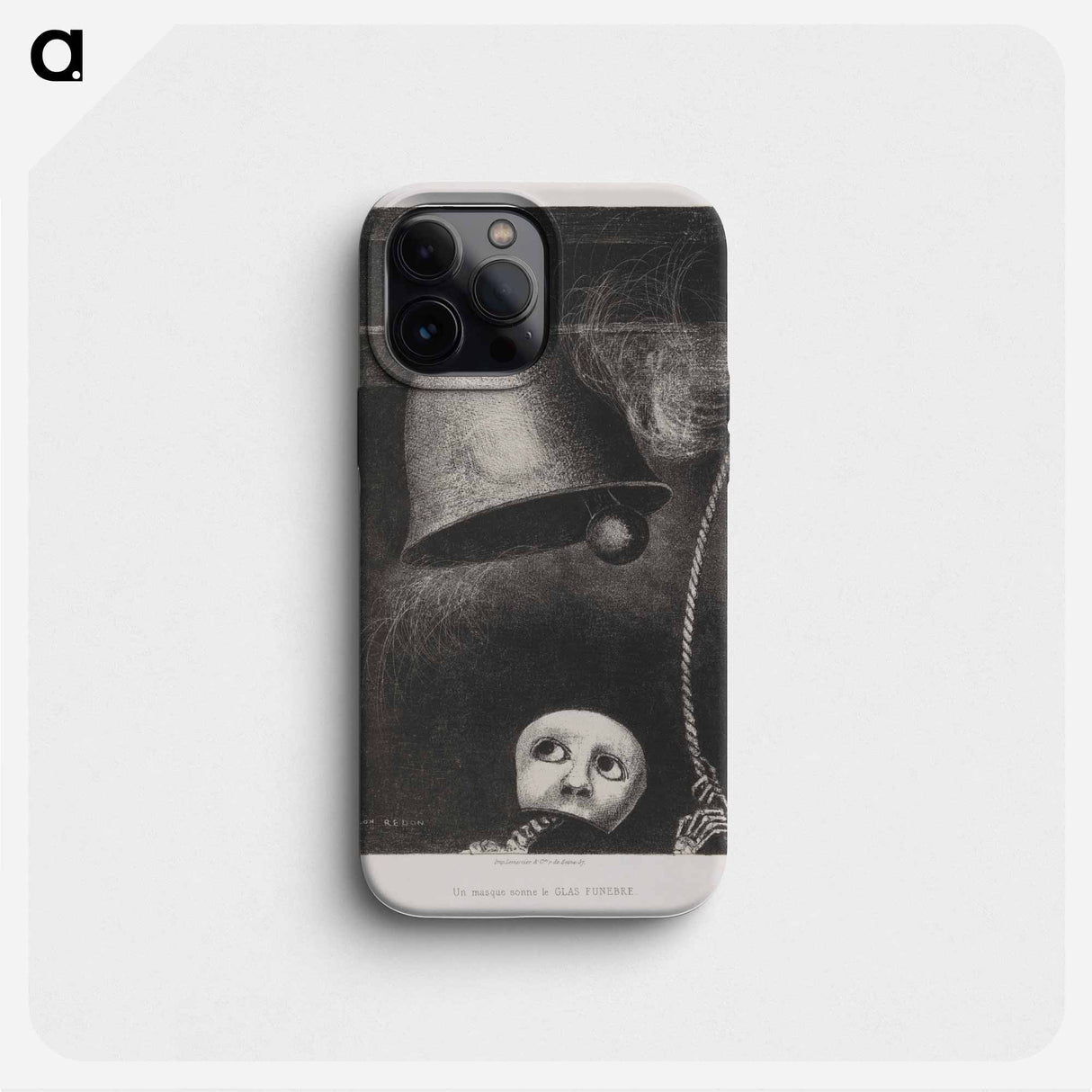 A Edgar Poe (Un masque sonne le glas funebre) - オディロン ルドン Phone Case.