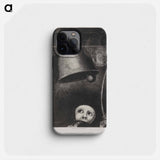 A Edgar Poe (Un masque sonne le glas funebre) - オディロン ルドン Phone Case.
