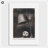 アートポスター-A Edgar Poe (Un masque sonne le glas funebre) - オディロン ルドン Poster.