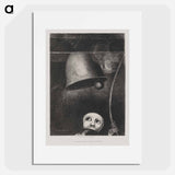 A masque sonne le glas funebre (A masque sonne le glas funebre) - Odilon Redon Poster.