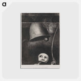 アートポストカード-A Edgar Poe (Un masque sonne le glas funebre) - オディロン ルドン Postcard.