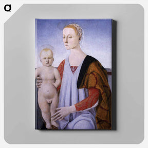 アートパネル-Virgin and Child - ピエロ デラ フランチェスカ Canvas.