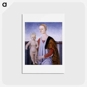 アートポストカード-Virgin and Child - ピエロ デラ フランチェスカ Postcard.