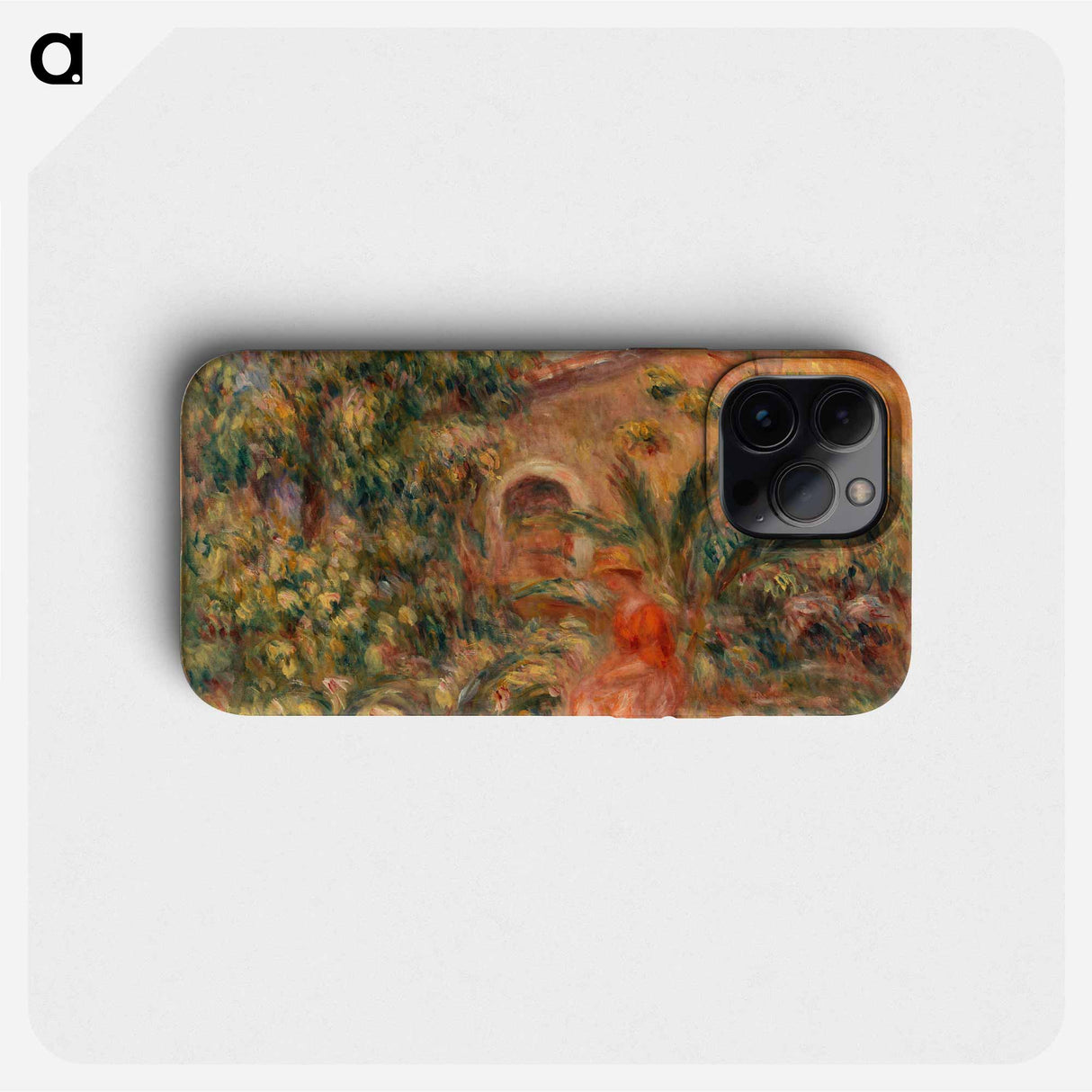 Landscape with Woman and Dog - Pierre Auguste Renoir Phone Case.