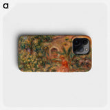 Landscape with Woman and Dog - Pierre Auguste Renoir Phone Case.