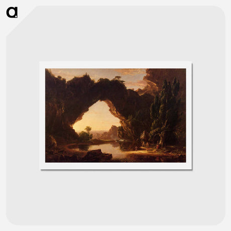 アートポストカード-An Evening in Arcadia - トーマス コール Postcard.