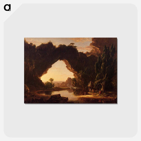 アートポストカード-An Evening in Arcadia - トーマス コール Postcard.