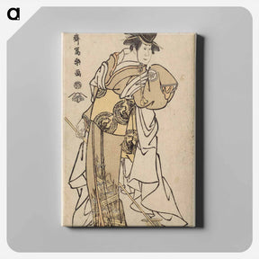 アートパネル-Iwai Hanshirō IV as Chihaya, the younger sister of the Shintō priest Kenkō - 東洲斎 写楽 Canvas.