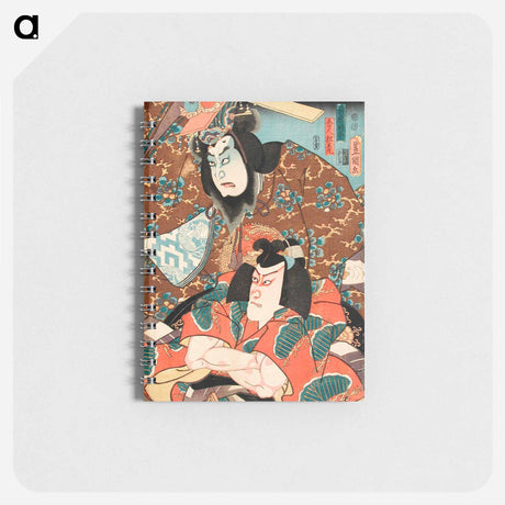 アートメモ帳-Fujiwara no Tokihira and Toneri Matsuōmaru from the Play Sugawara Denjū Tenarai Kagami
 - 歌川 国貞 Memo.