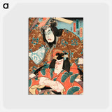 アートポストカード-Fujiwara no Tokihira and Toneri Matsuōmaru from the Play Sugawara Denjū Tenarai Kagami
 - 歌川 国貞 Postcard.
