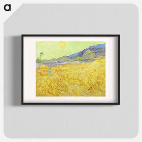 アートポスター-Wheatfield with a reaper - フィンセント ファン ゴッホ Poster.