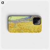 Wheatfield with a reaper - Vincent van Gogh Phone Case.