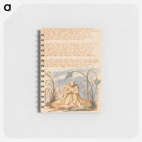 アートメモ帳-The Book of Thel, Plate 7 - ウィリアム ブレイク Memo.