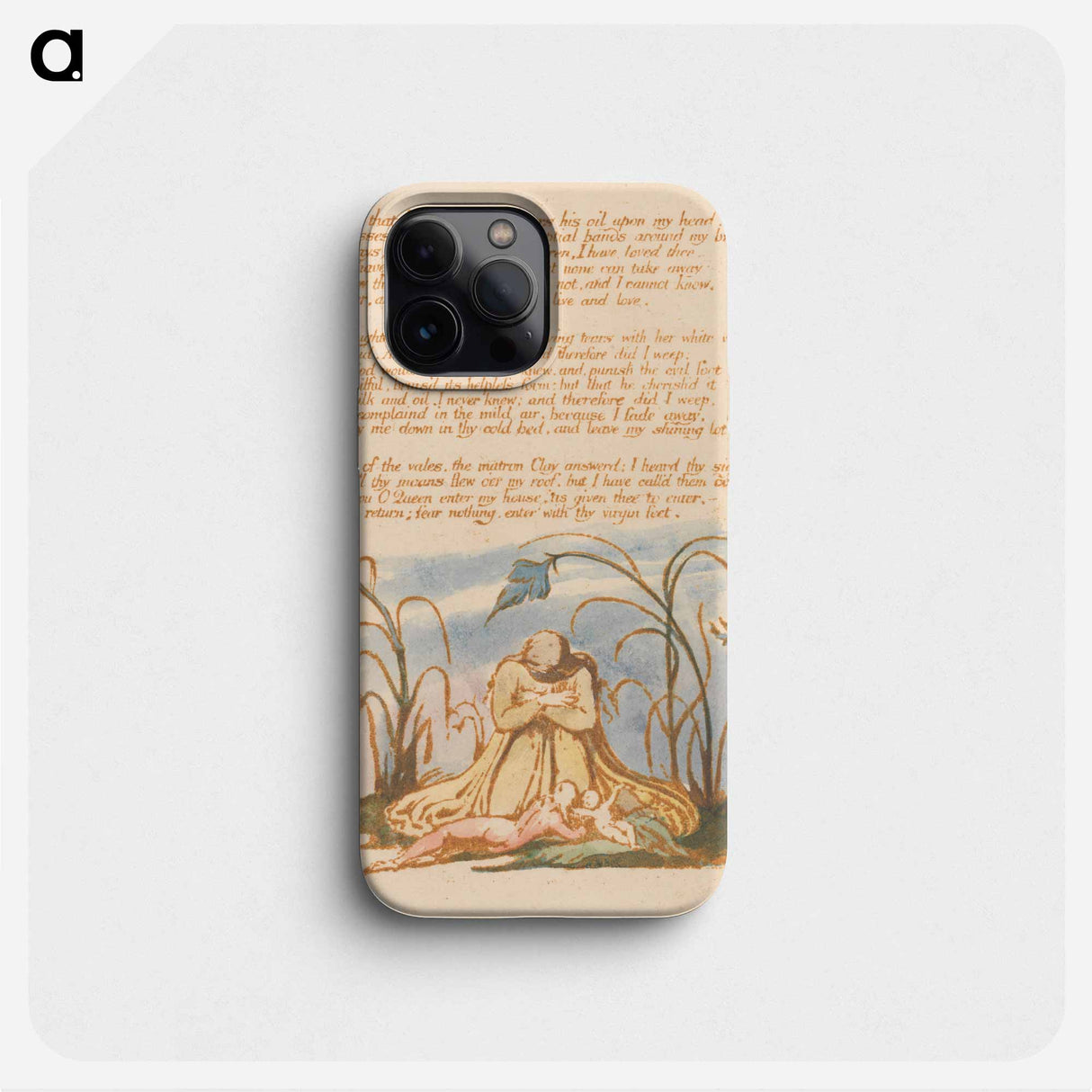 The Book of Thel, Plate 7 - ウィリアム ブレイク Phone Case.