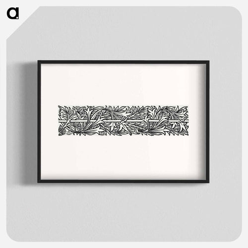 Love is Enough–Upright Border or Sidepiece Foliage entwined around a Pole - ウィリアム モリス Poster.