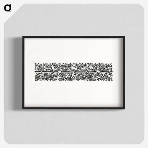Love is Enough–Upright Border or Sidepiece Foliage entwined around a Pole - ウィリアム モリス Poster.
