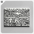 アートパネル-Love is Enough–Upright Border or Sidepiece Foliage entwined around a Pole - ウィリアム モリス Canvas.