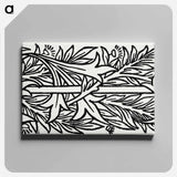 アートパネル-Love is Enough–Upright Border or Sidepiece Foliage entwined around a Pole - ウィリアム モリス Canvas.