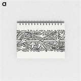 Love is Enough–Upright Border or Sidepiece Foliage entwined around a Pole - ウィリアム モリス Memo.
