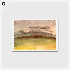 アートポストカード-Storm Clouds Sunset - ウィリアム ターナー Postcard.