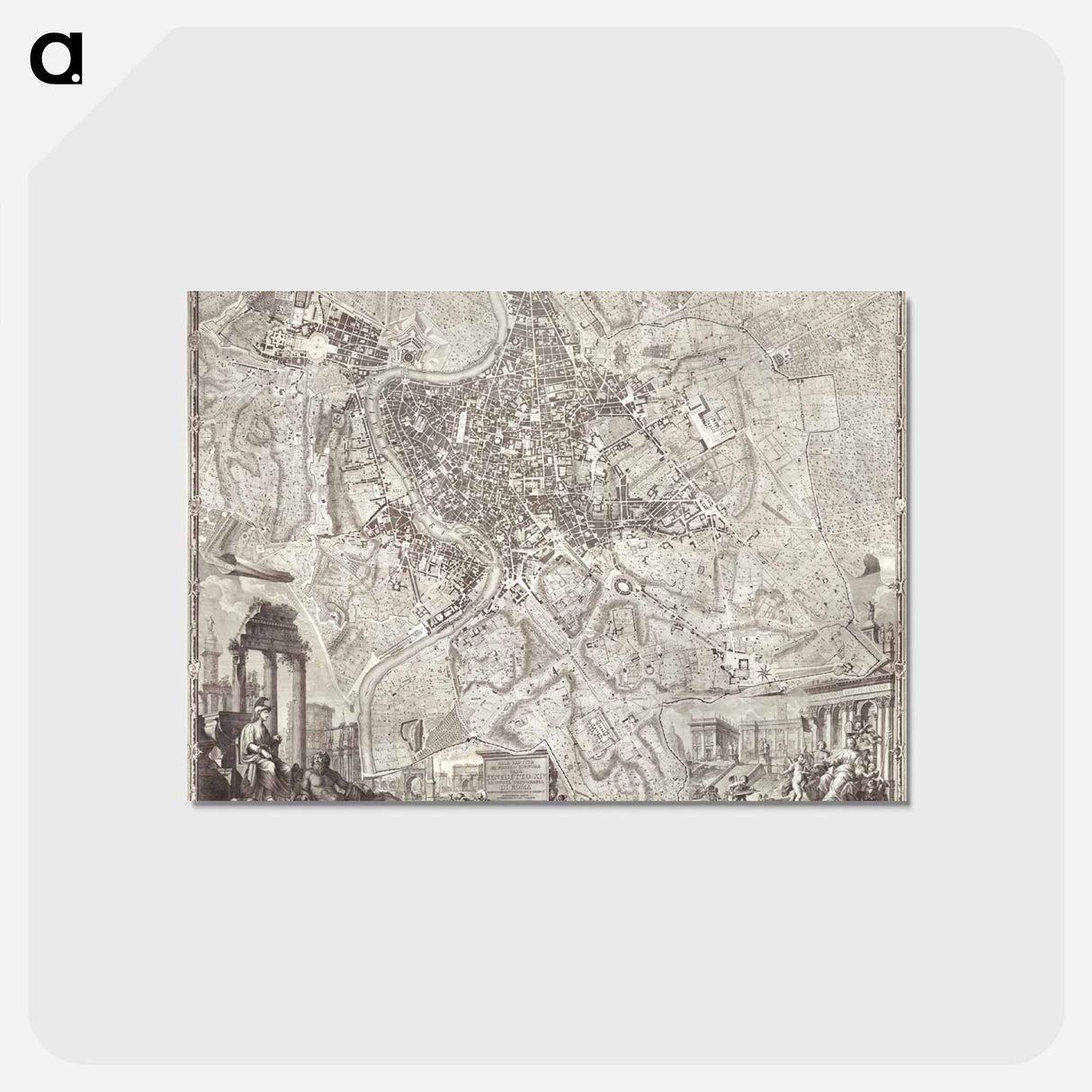 アートポストカード-La pianta grande di Roma (The Large Plan of Rome)
 - イェール大学アートギャラリー Postcard.