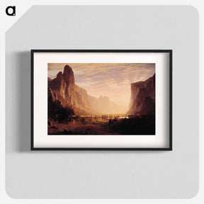 アートポスター-Looking Down Yosemite Valley, California - アルバート ビアスタット Poster.