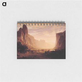 アートメモ帳-Looking Down Yosemite Valley, California - アルバート ビアスタット Memo.