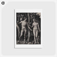 アートポストカード-Adam and Eve - アルブレヒト デューラー Postcard.