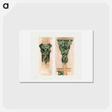 Bronze capitals for the interior of the Fouquet boutique - アルフォンス ミュシャ Postcard.