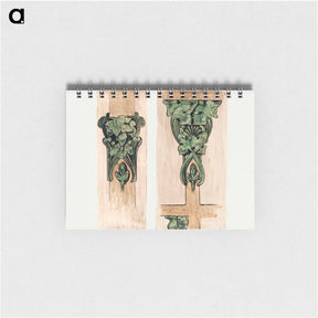 アートメモ帳-Bronze capitals for the interior of the Fouquet boutique - アルフォンス ミュシャ Memo.