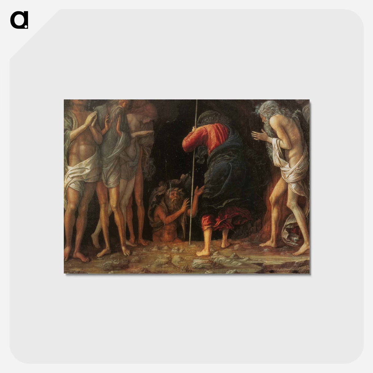 Descent into Limbo - アンドレア マンテーニャ Postcard.