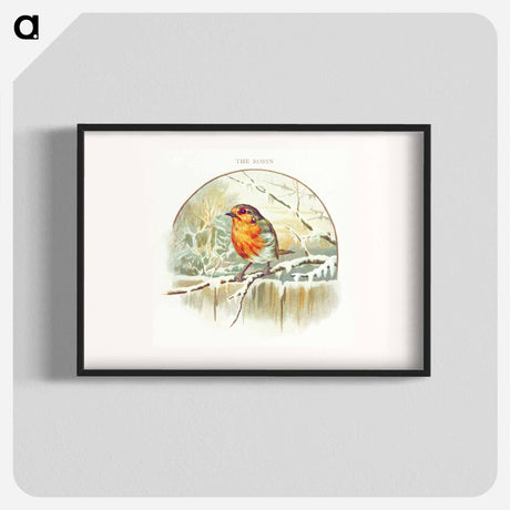 アートポスター-Winter Bird Illustration
 - 大英図書館 Poster.