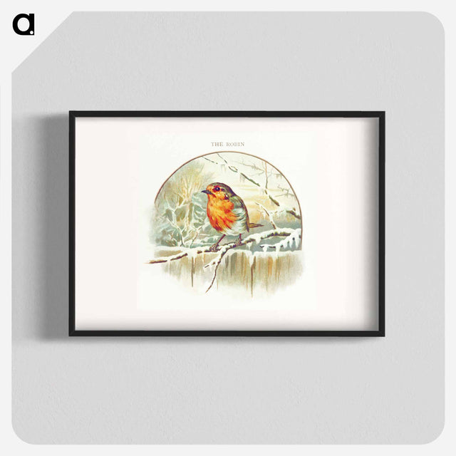 アートポスター-Winter Bird Illustration
 - 大英図書館 Poster.
