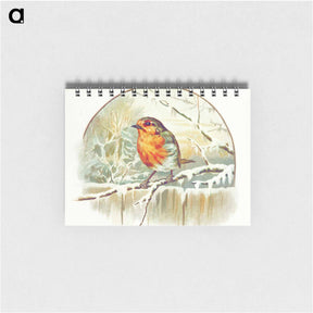アートメモ帳-Winter Bird Illustration
 - 大英図書館 Memo.