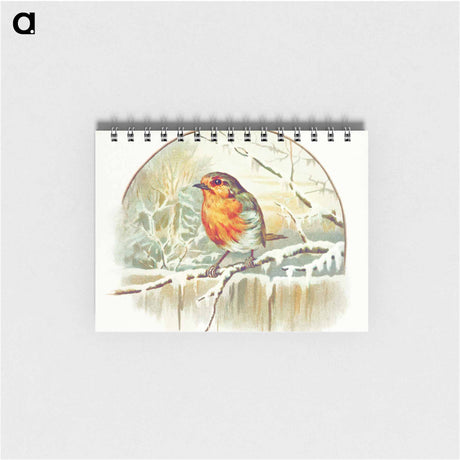 アートメモ帳-Winter Bird Illustration
 - 大英図書館 Memo.
