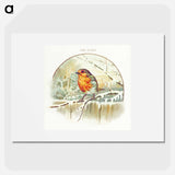 アートポスター-Winter Bird Illustration
 - 大英図書館 Poster.