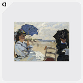 アートポストカード-The Beach at Trouville - クロード モネ Postcard.
