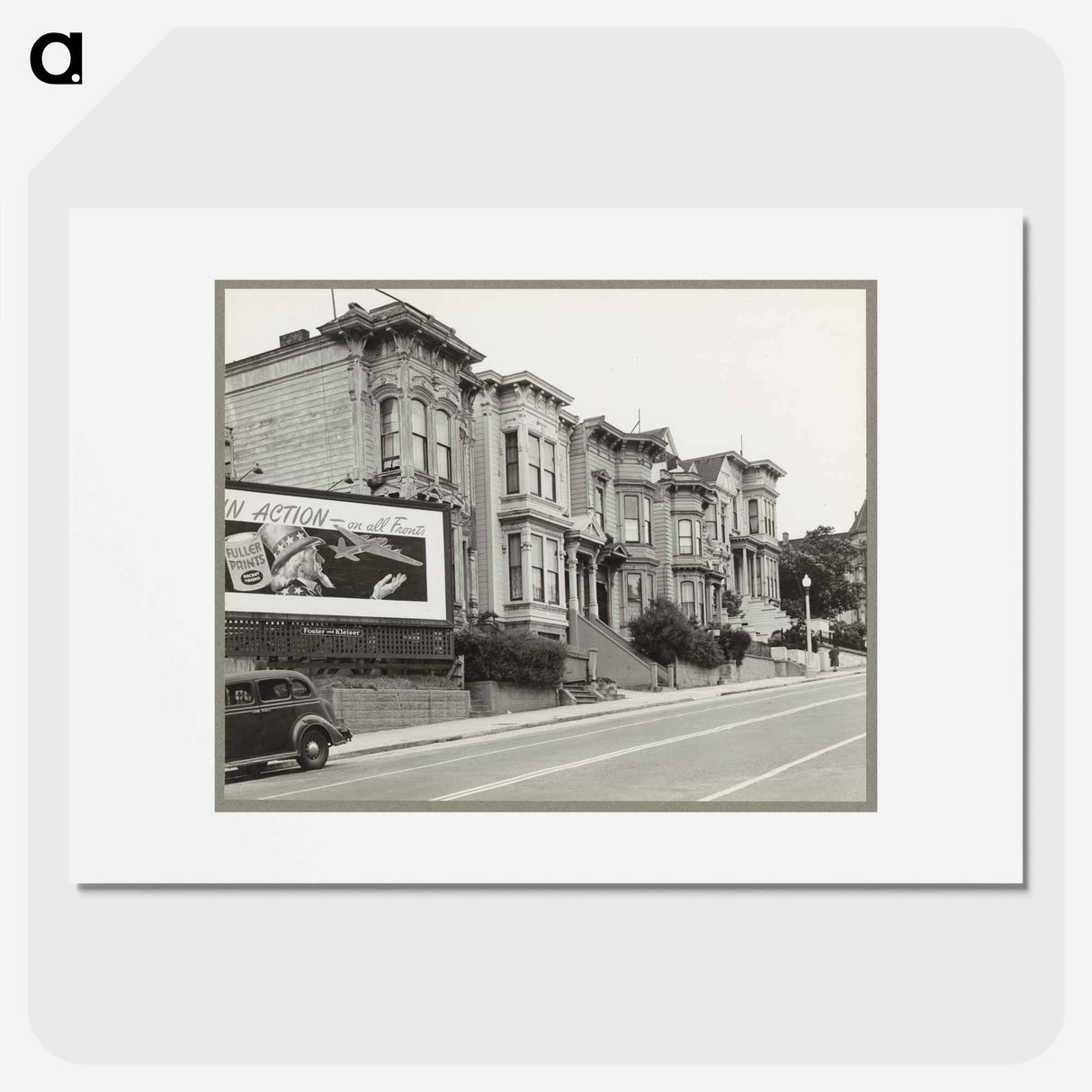 Residences of persons of Japanese ancestry who are being evacuated from this area - Dorothea Lange Poster.