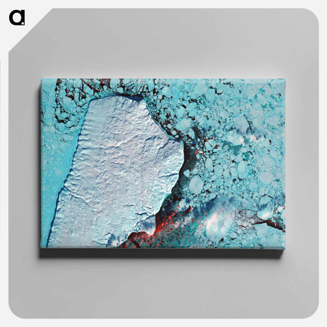アートパネル-Akpatok Island, Ungava Bay
 - 上空からの地球 Canvas.