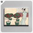 アートパネル-Woman in rose garden - エドワード ペンフィールド Canvas.