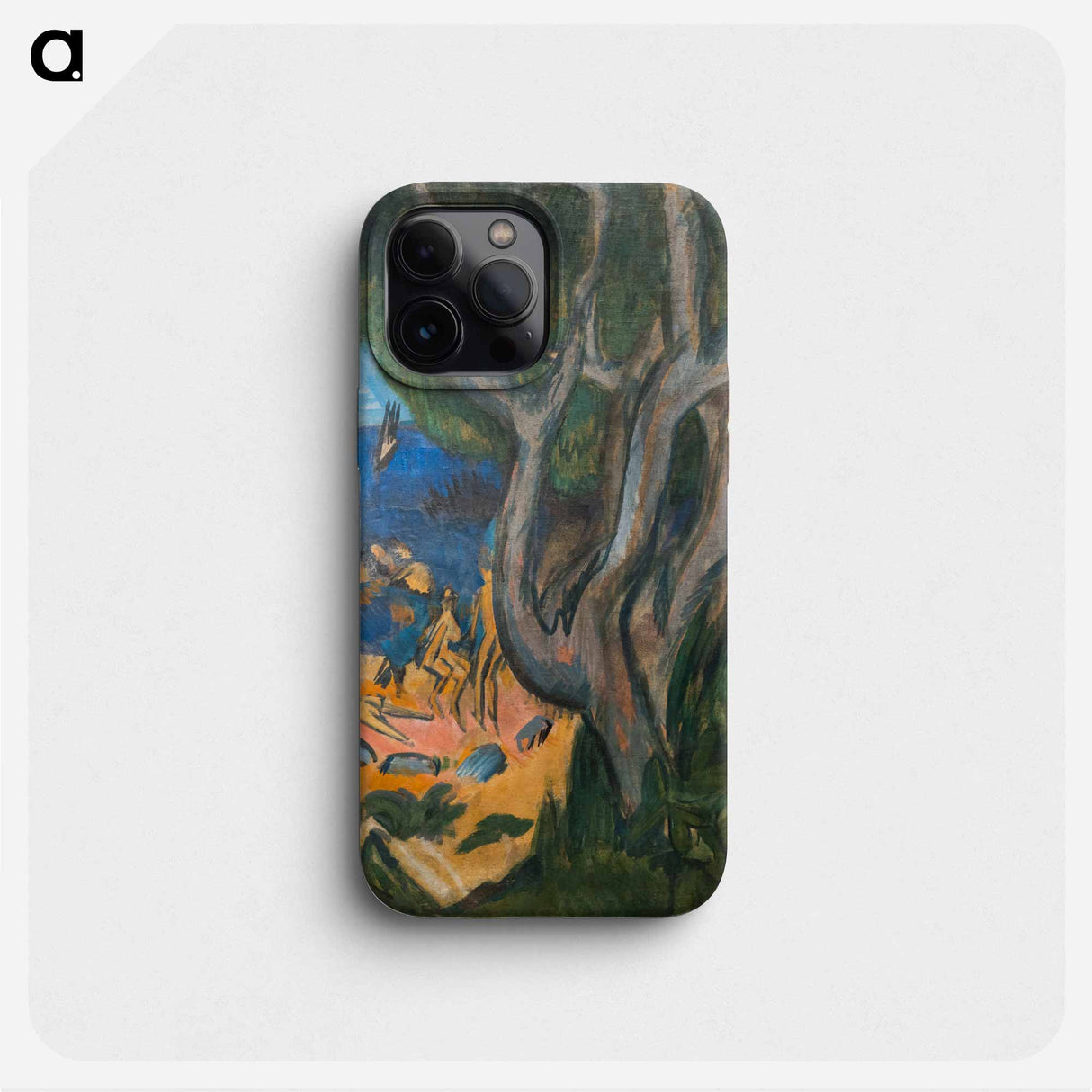 Swimmers on the beach of Fehmarn - Ernst Ludwig Kirchner Phone Case.