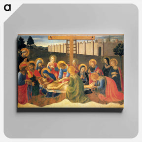 アートパネル-Lamentation over Christ - フラ アンジェリコ Canvas.