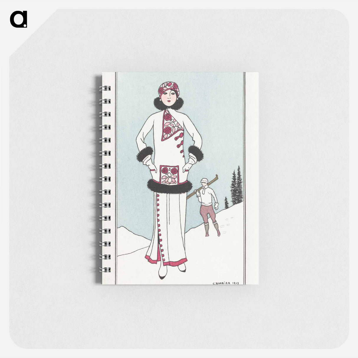 Costumes Parisiens, No. 51: Pour St. Moritz - ジョージ バービエ Memo.