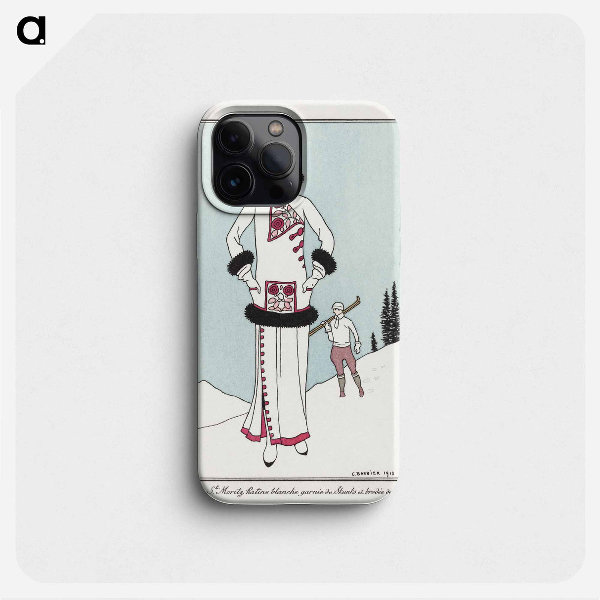 Costumes Parisiens, No. 51: Pour St. Moritz - ジョージ バービエ Phone Case.
