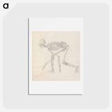 アートポストカード-Human Skeleton, Lateral View
 - ジョージ スタッブス Postcard.