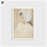 アートポストカード-Portrait of a child (Marie Moll) - グスタフ クリムト Postcard.