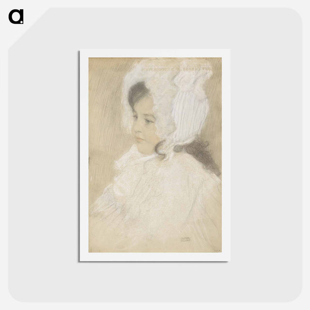 アートポストカード-Portrait of a child (Marie Moll) - グスタフ クリムト Postcard.