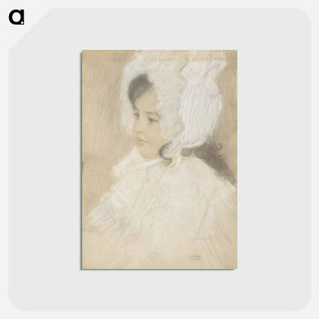 アートポストカード-Portrait of a child (Marie Moll) - グスタフ クリムト Postcard.